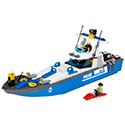 HBM011 articulo Prueba Funcional 7287 Police Boat miniatura