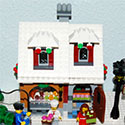 HBM012 articulo Presentación 10222 Winter Village Post Office miniatura