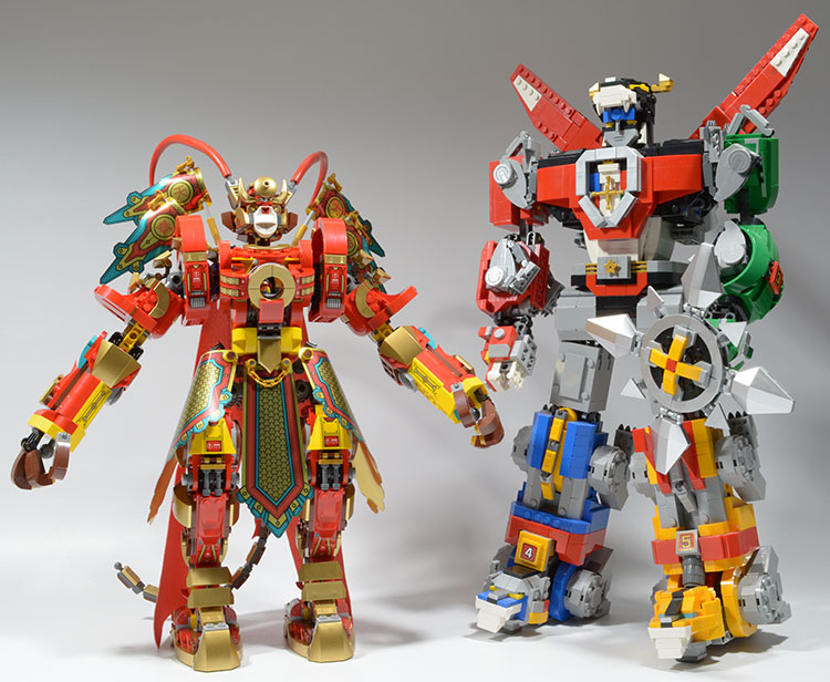 Monkey King warrior mech versus voltron