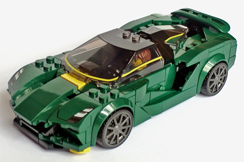 front quarter view of model