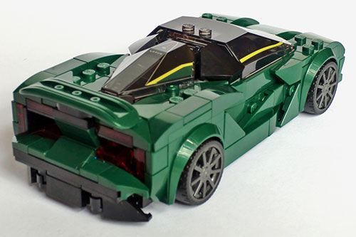 rear quarter view of model