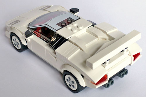 rear quarter view of model
