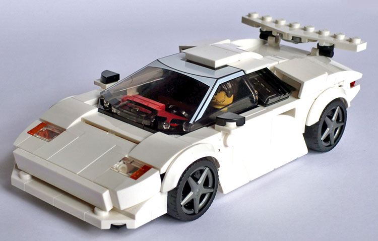 Modified LEGO Lamborghini Countach model