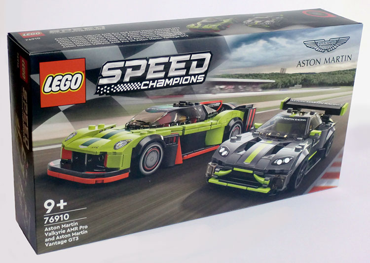 LEGO 76910 Aston Martin Valkyrie and Vantage GT3 caja