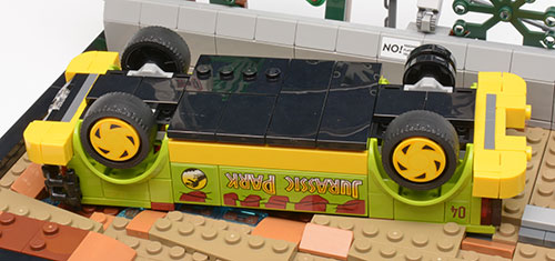 vehicle in hole
