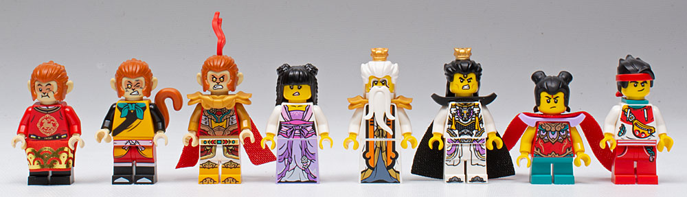 LEGO set 80039 minifiguras, parte frontal