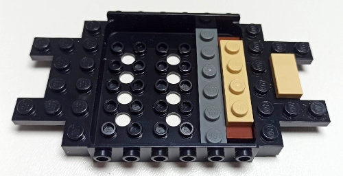 chassis element with plates