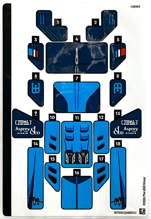 T-Chan LEGO Speed Champions Bugatti Vision Gran Turismo Hyper Sports Car