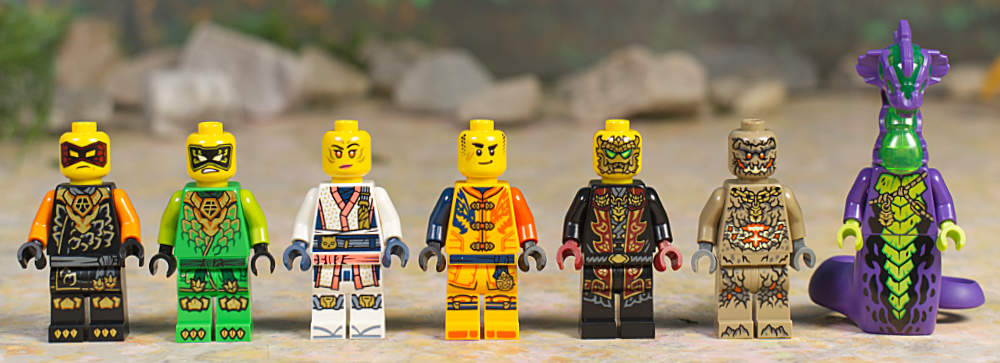 minifigures without weapons fronts