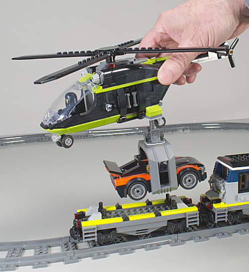 helicóptero recogiendo el coche