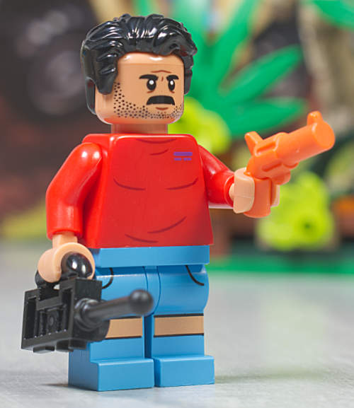 minifigure holding flare gun